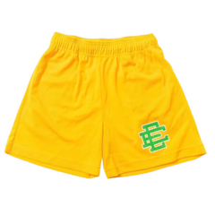 Eric Emmanuel Sports Shorts Yellow Green Label