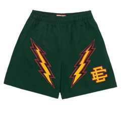 Eric Emmanuel Basketball Shorts Green Yellow Label