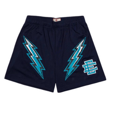 Eric Emmanuel Basketball Shorts  Navy Blue Blue Label