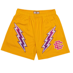 Eric Emmanuel Basketball Shorts Yellow Pink Label