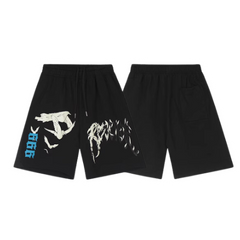 Revenge Shorts Pidgeon Black White