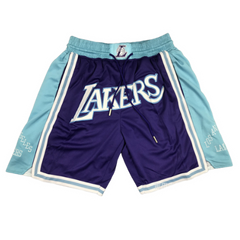 NBA Basketball Vintage Shorts LA Lakers Purple