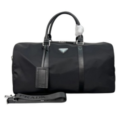 Prada Nylon Keepall Duffle Bag Black