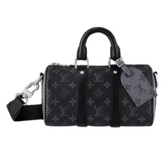 Louis Vuitton (LV) Mini Keepall Duffle Bag Black Grey