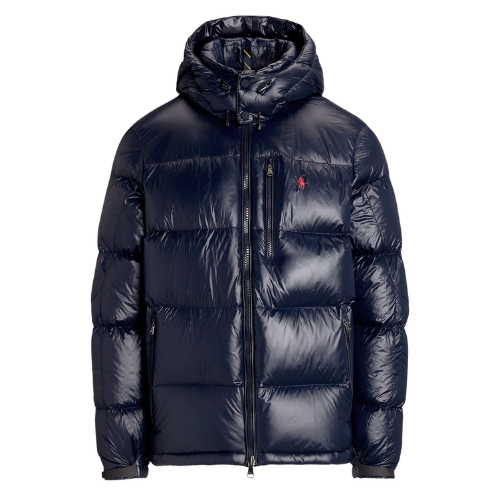 Ralph Lauren Shiny Puffer Jacket Navy Blue