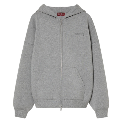 Gucci Zip Hoodie Grey
