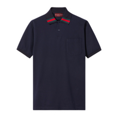 Gucci Polo Shirt Navy Blue