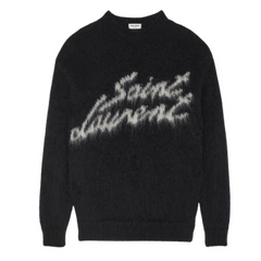 Yves Saint Laurent (YSL) Mohair Sweater Black