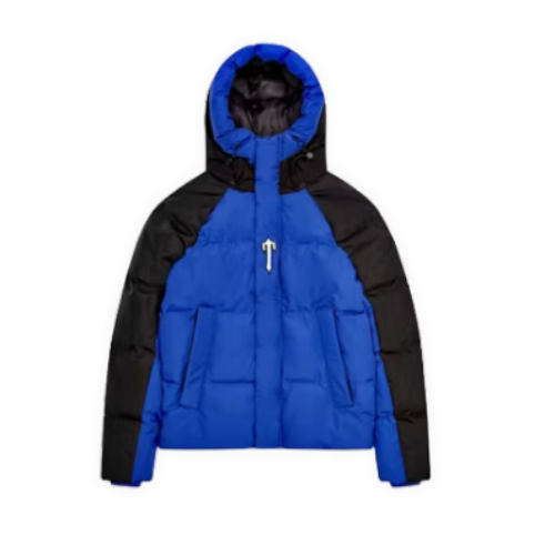 Trapstar Decoding Arch Puffer Jacket-Black Blue