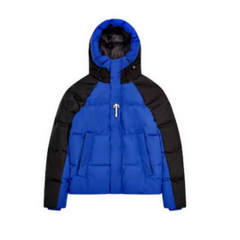 Trapstar Decoding Arch Puffer Jacket-Black Blue