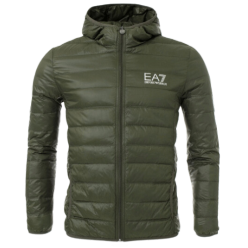EA7 Down Jacket Army Green