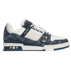 Louis Vuitton (LV) Trainer Low Blue Monogram Denim