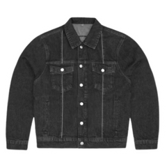 Corteiz C Star Denim Trucker Jacket Black