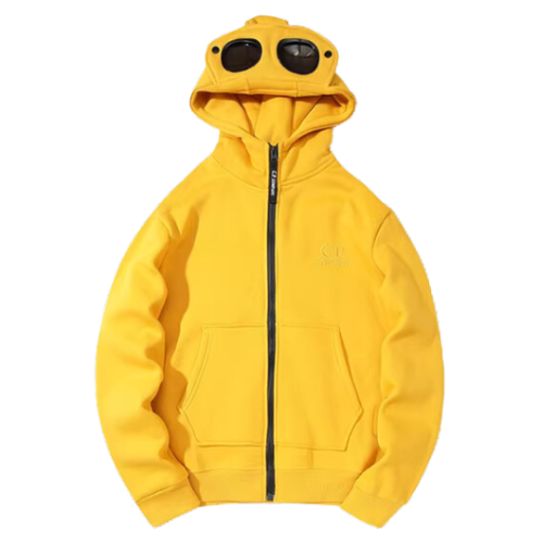 CP Company Zip Hoodie Yellow
