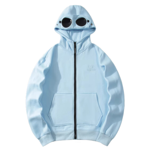 CP Company Zip Hoodie Baby Blue