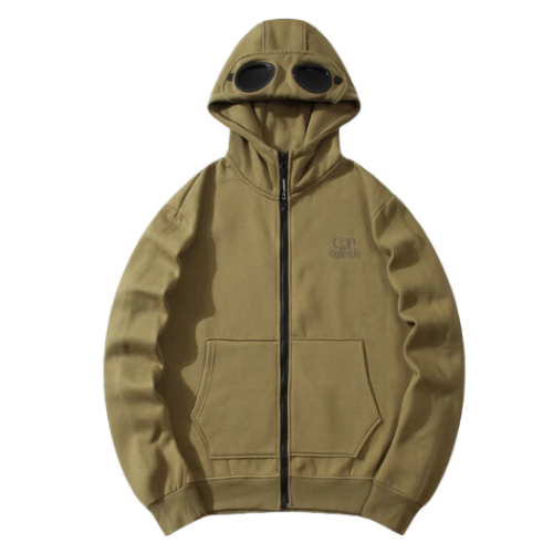 CP Company Zip Hoodie Green