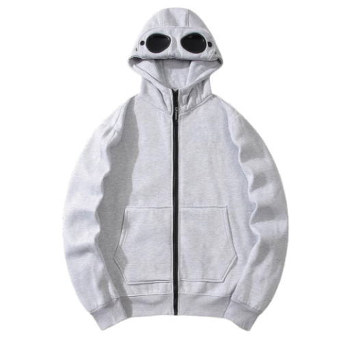 CP Company Zip Hoodie Grey