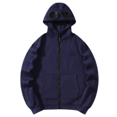 CP Company Zip Hoodie Blue