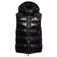 Moncler Bormes Vest Black Shiny