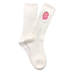 Bape Socks White Pink