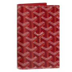 Goyard Grenelle Passport Cover Red