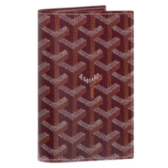 Goyard Grenelle Passport Cover Burgundy