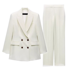 Zara Linen Set White