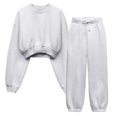 Zara Sweat Set Tracksuit Grey