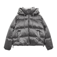 Zara Puffer Jacket Grey