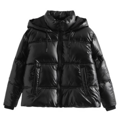 Zara Puffer Jacket Black