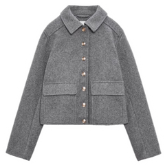 Zara Wool Jacket Grey