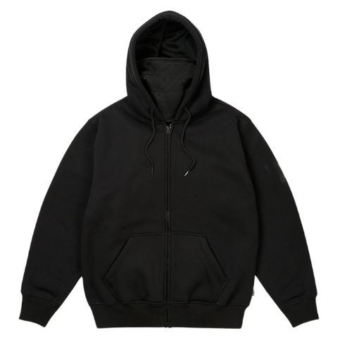 Palace Facemask Zip Hoodie Black