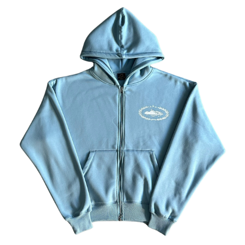 Corteiz Super Royal Zip Hoodie Baby Blue