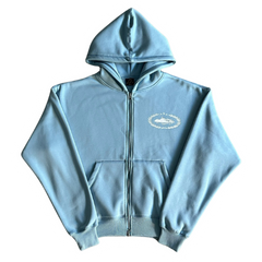 Corteiz Super Royal Zip Hoodie Baby Blue