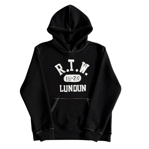 Corteiz RTW College Hoodie Black