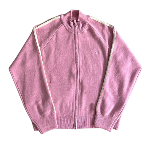 Corteiz Knit Fleece Zip Hoodie Pink