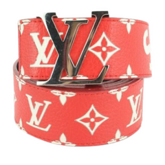 Louis Vuitton X Supreme Belt Red