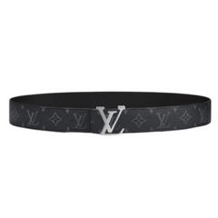 Louis Vuitton Belt Black Silver