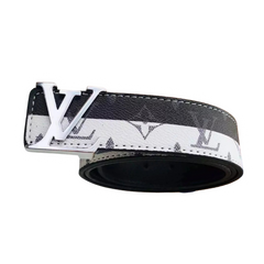 Louis Vuitton Belt Black White