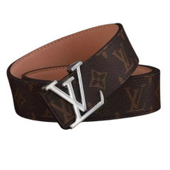 Louis Vuitton Belt Brown Silver