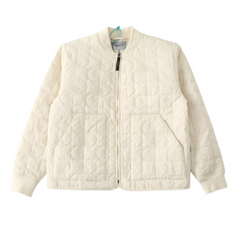 Carhratt Bomber Jacket Wave Print Cream