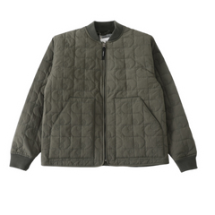 Carhratt Bomber Jacket Wave Print Olive Green