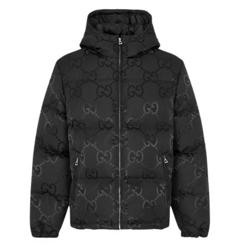 Gucci Puffer Jacket GG Black