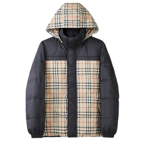 Burberry Puffer Reversable Black Khaki