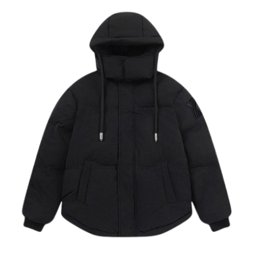 Ami Paris Puffer Jacket Black