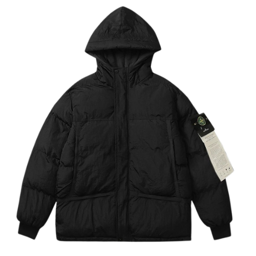 Stone Island Down Puffer Jacket Black