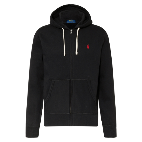 Polo Ralph Lauren Zip Hoodie Black Red
