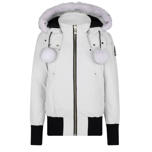 Moose Knuckles Debbie Bomber White