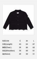 Maison Margiela Distressed Cardigan Black