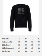 Givenchy 3D Knit Sweater Black